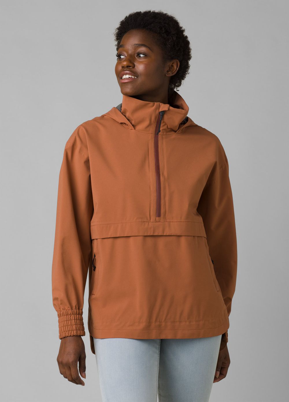 Brown Women's PrAna Othello Falls Anorak Jackets | 30492-ZYBW