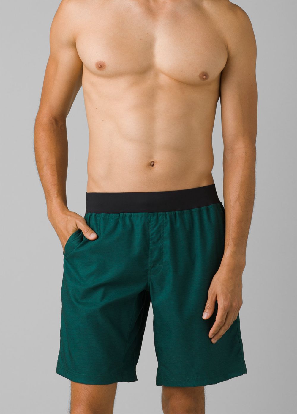 Green Men's PrAna Peak to Creek Shorts | 56928-MVRH