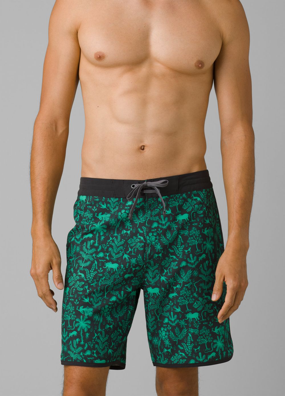 Green Men's PrAna Roots Studio Boardshorts | 10275-XMAY