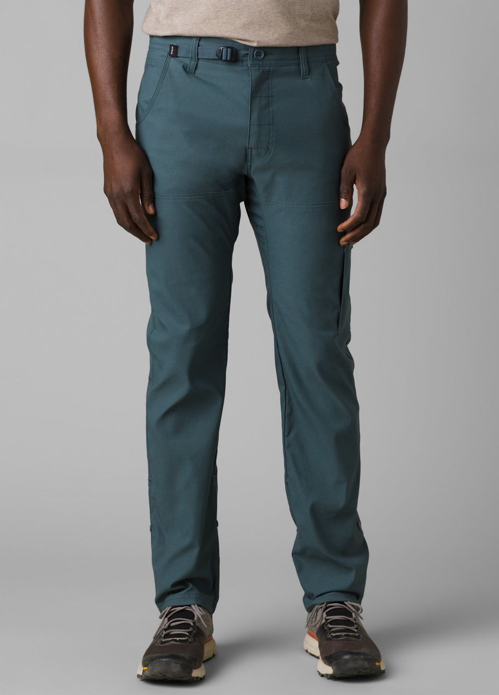 Grey Blue Men's PrAna Stretch Zion Slim II Pants | 47508-OKMP