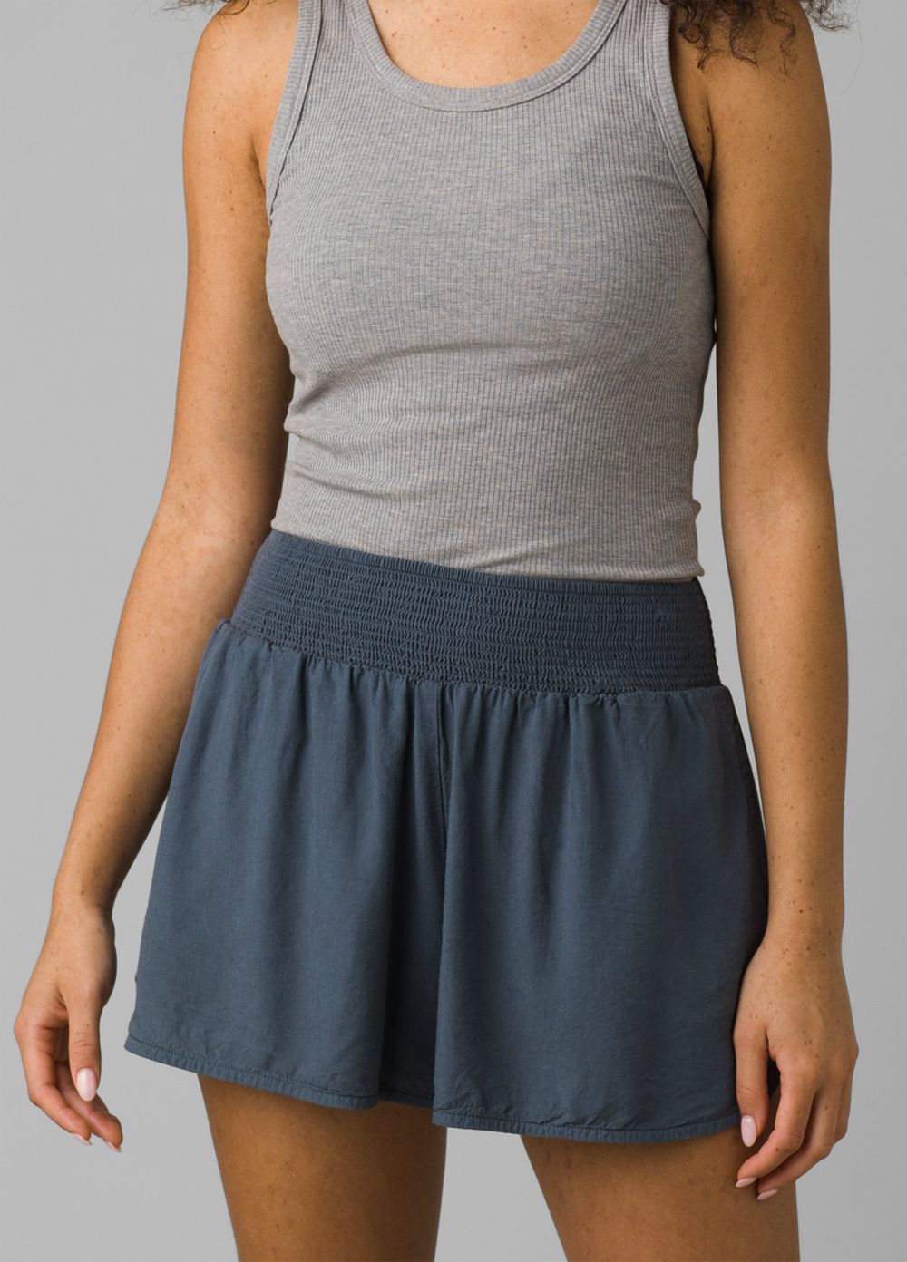 Grey Blue Women's PrAna Teletropics Shorts | 13046-QYHW