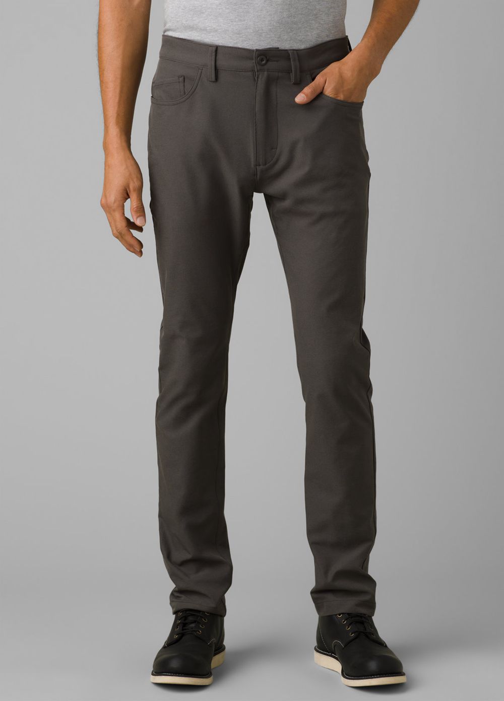 Grey Men's PrAna Decoder Pants | 18735-ILOV