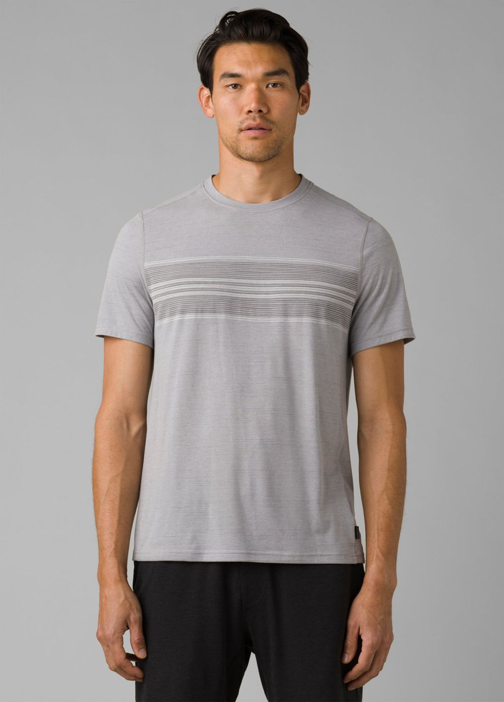 Grey Men's PrAna Prospect Heights Graphic Short Sleeve T-Shirts | 69024-WCSY