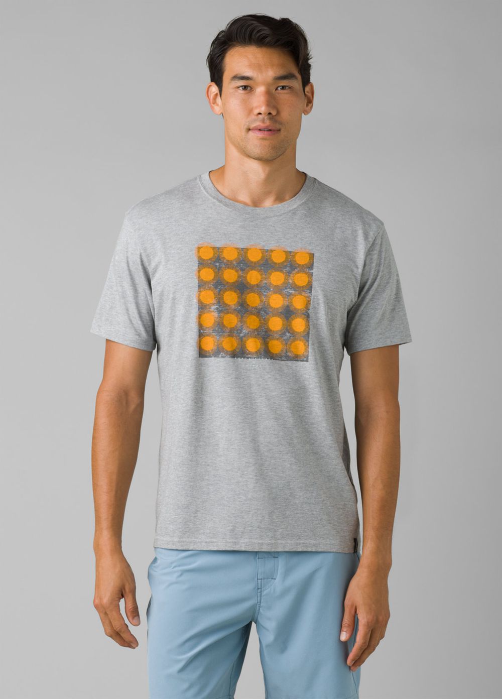 Grey Men's PrAna Roots Studio Graphic T-Shirts | 28569-JUDX