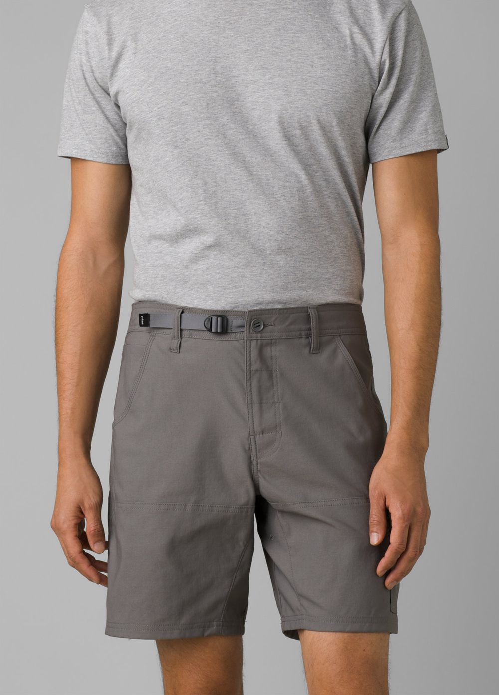 Grey Men's PrAna Stretch Zion II Shorts | 05287-SDYA