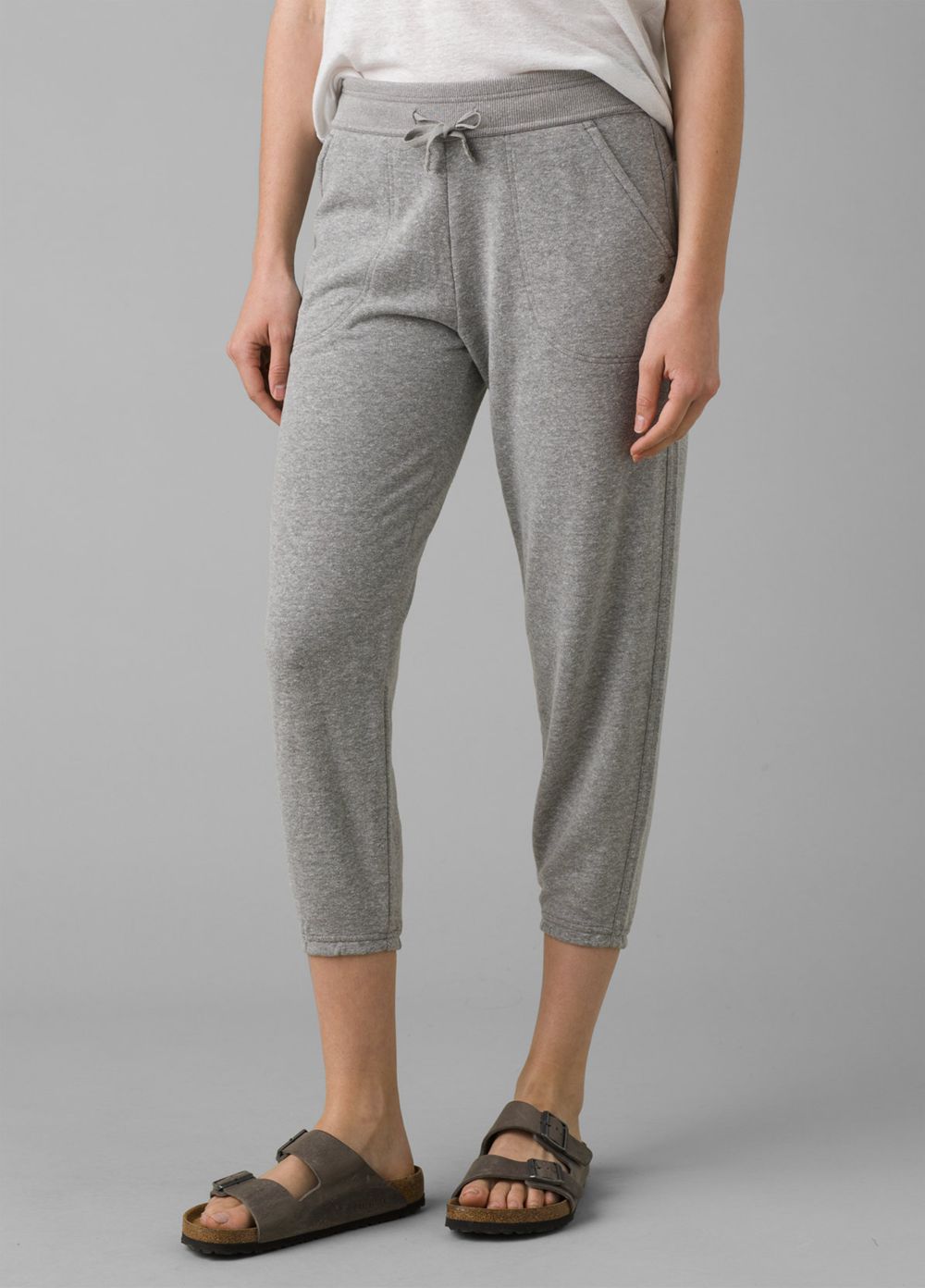 Grey Women's PrAna Cozy Up Ankle Leggings | 39856-IFSJ