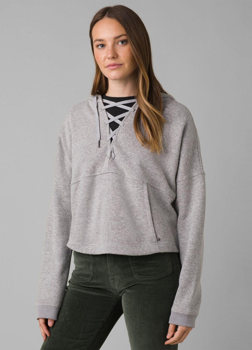 Grey Women's PrAna Cozy Up Illana Hoodie | 36910-AWOF