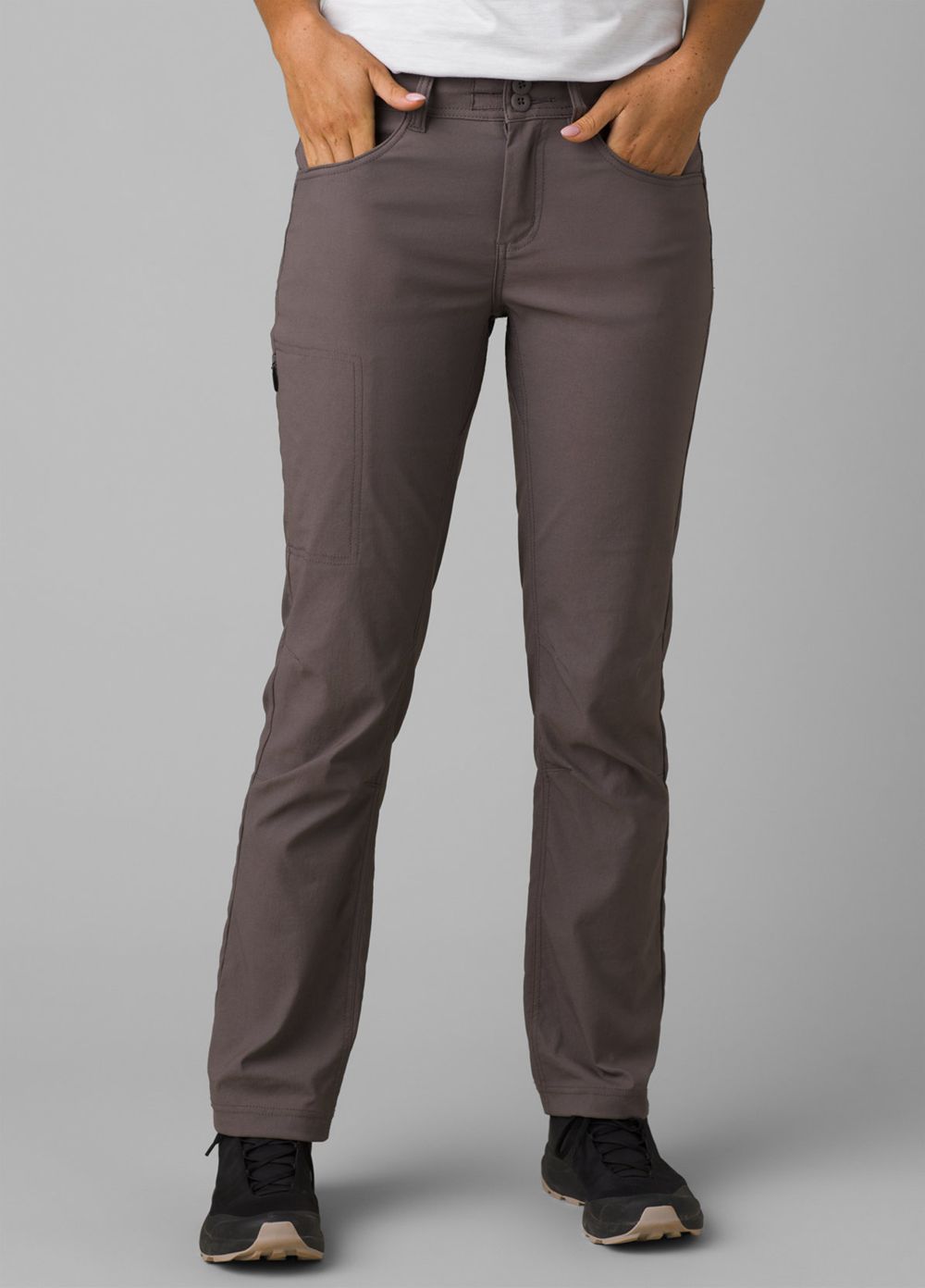 Grey Women's PrAna Halle Straight II Pants | 90675-STPH