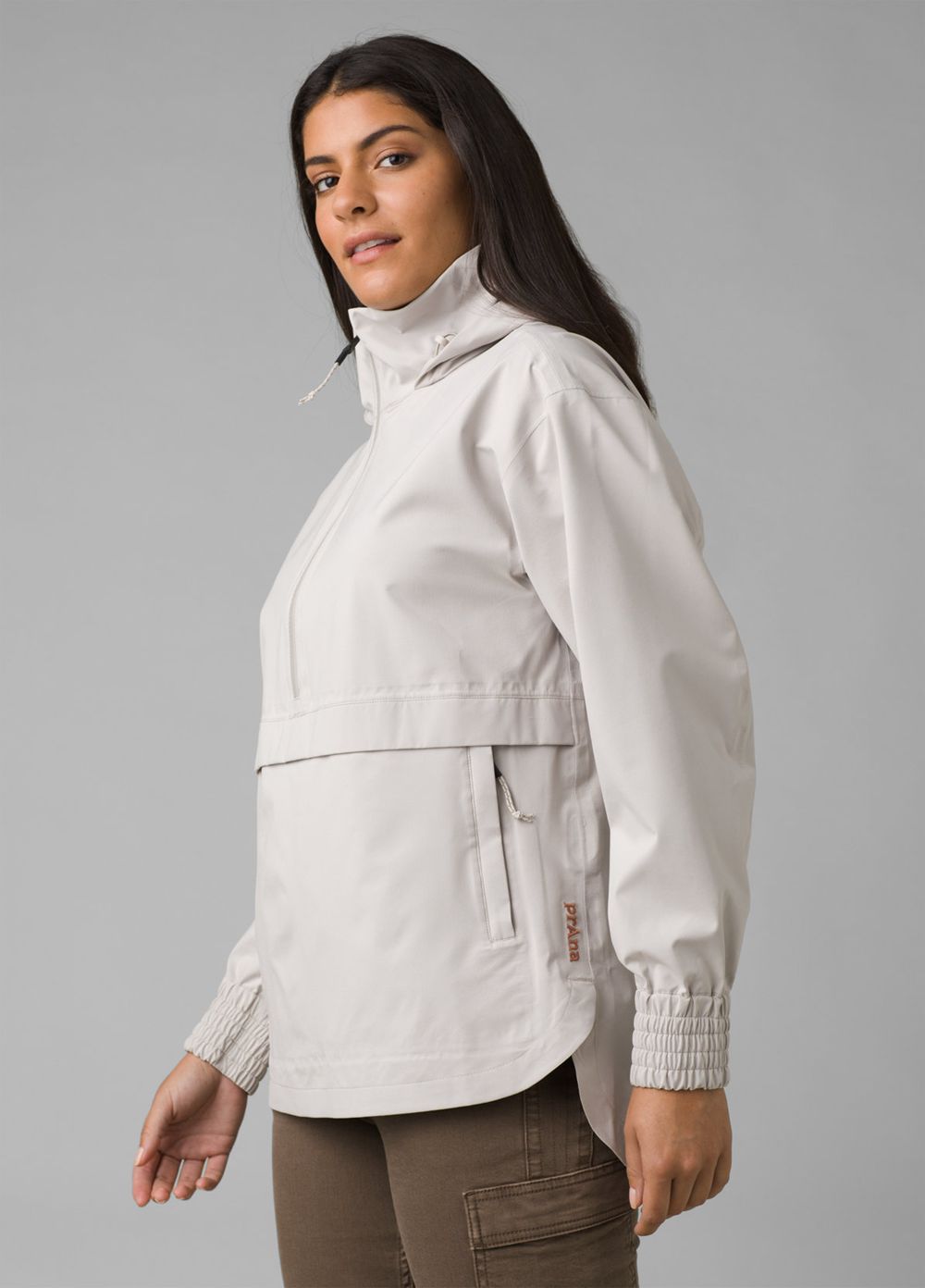 Grey Women's PrAna Othello Falls Anorak Jackets | 12658-VJAZ