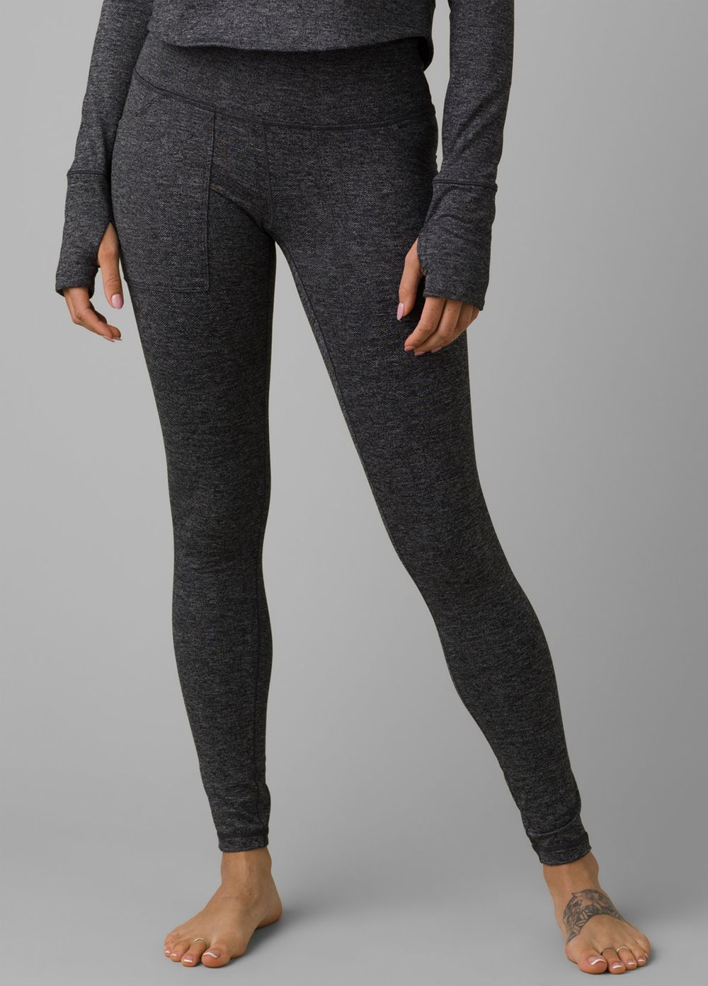 Grey Women's PrAna Zawn Leggings | 12458-NAPM