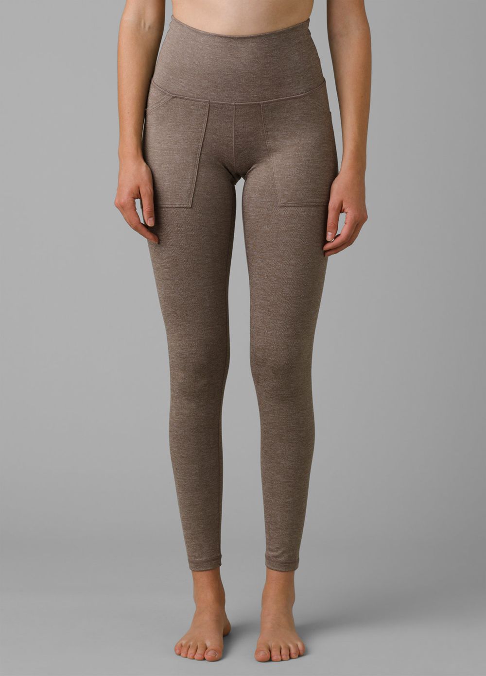 Grey Women's PrAna Zawn Leggings | 73146-FTOV