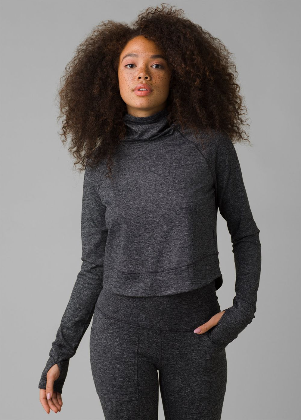 Grey Women's PrAna Zawn Sweaters | 63709-RTBW