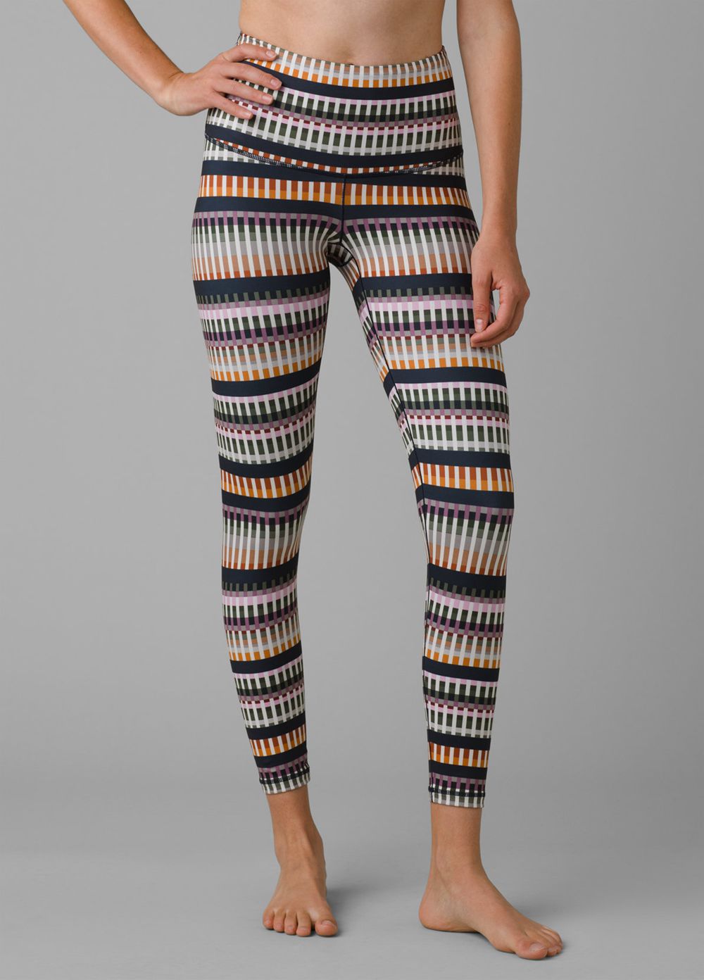 Multicolor Women's PrAna Kimble Printed 7/8 Leggings | 89301-EMTX