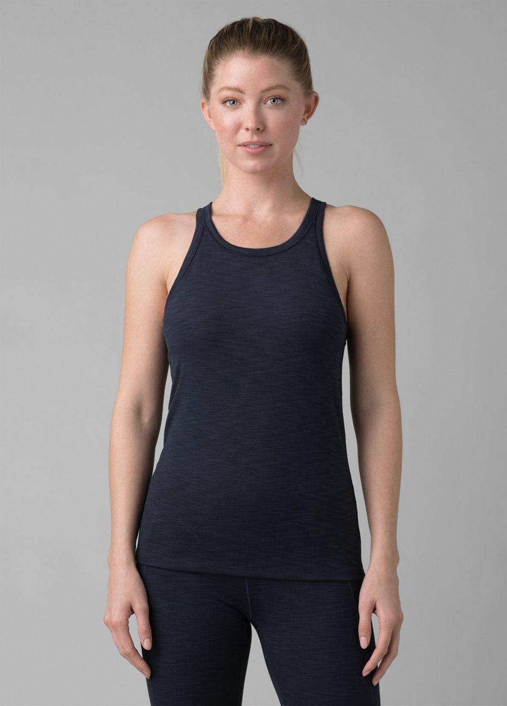 Navy Women's PrAna Becksa Tank Top | 98302-YQDP