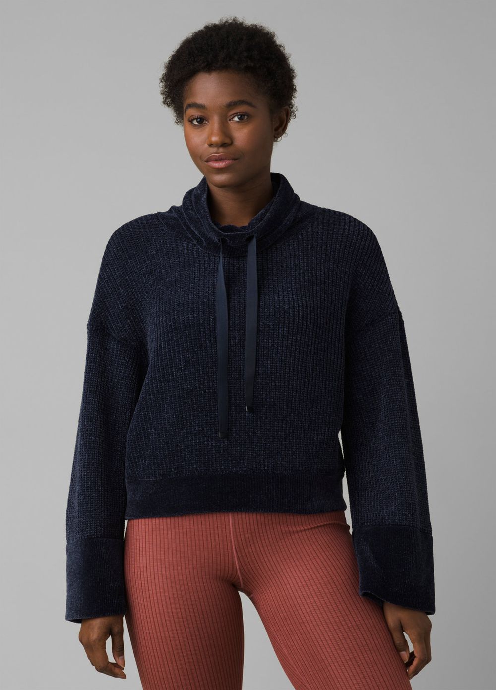 Navy Women's PrAna Chanavey Sweaters | 56723-LYIC