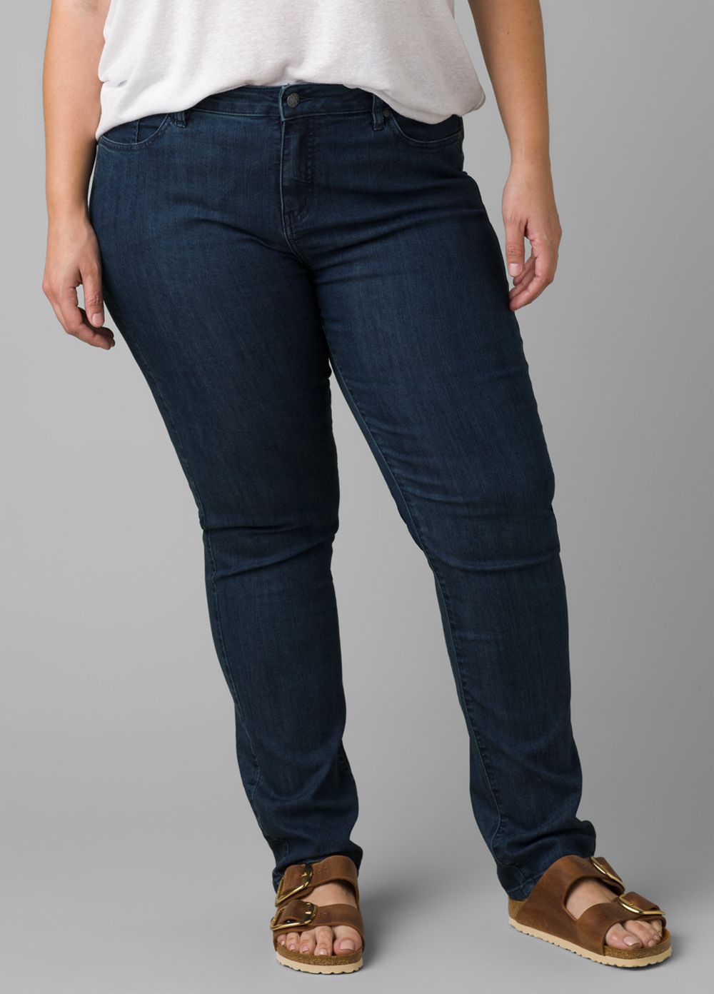 Navy Women's PrAna Kayla Plus Jeans | 46571-UGIQ