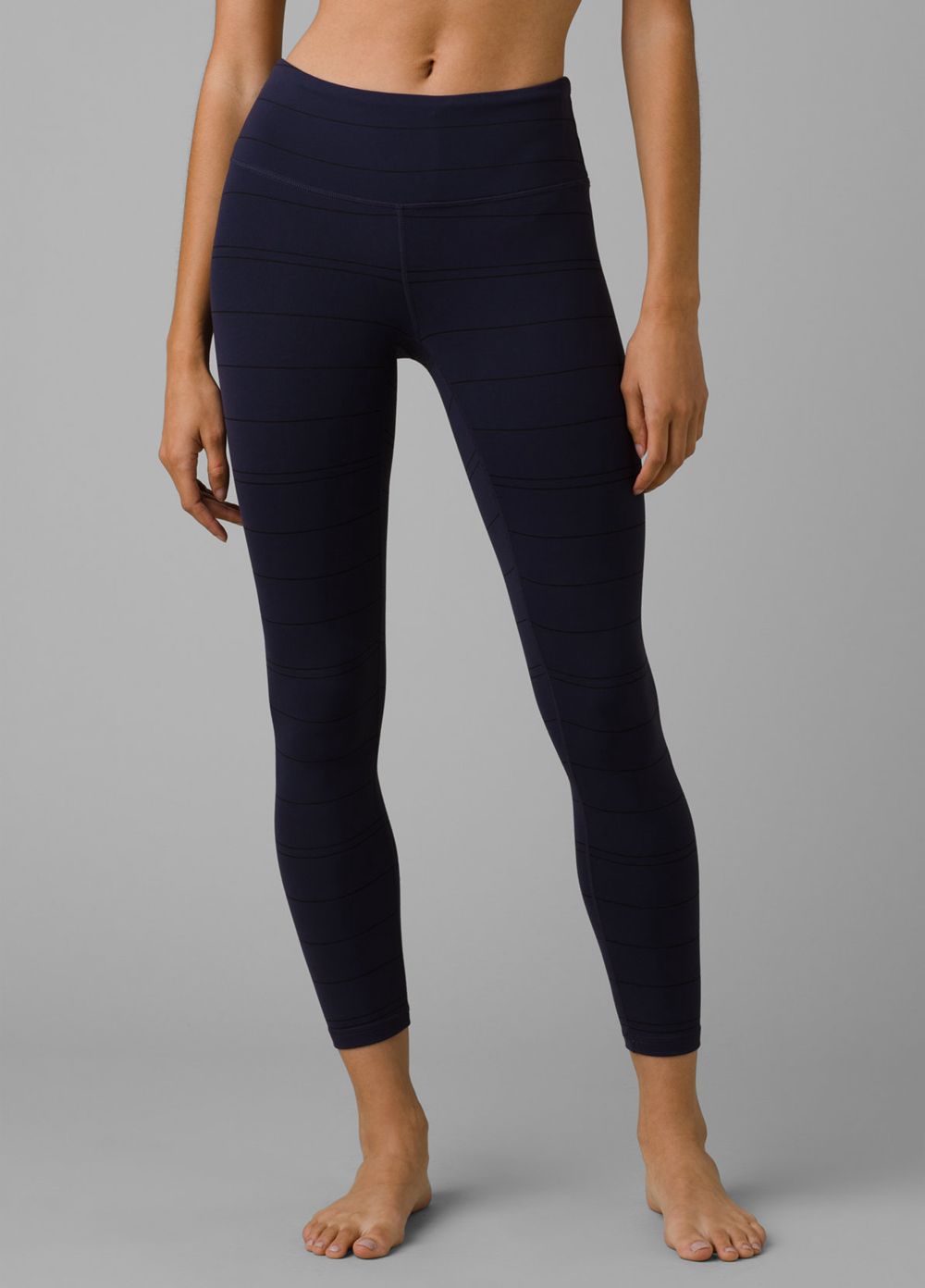 Navy Women's PrAna Pillar 7/8 Leggings | 15329-RIAH