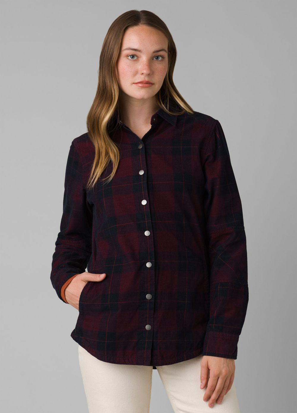 Navy Women's PrAna Porter Park Shirts | 26941-LCDE