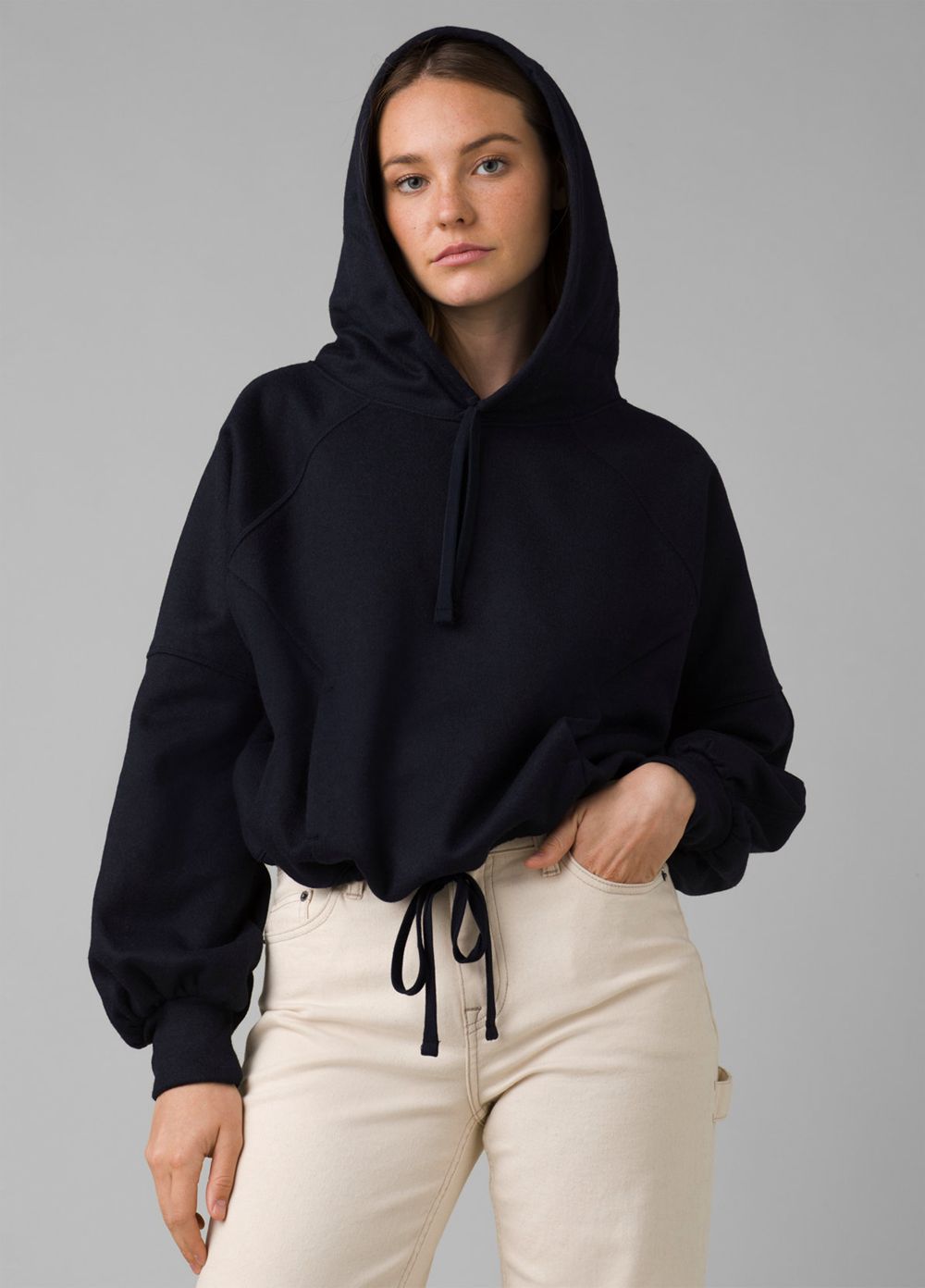 Navy Women's PrAna Ziller Sweatshirt | 26018-OWKP