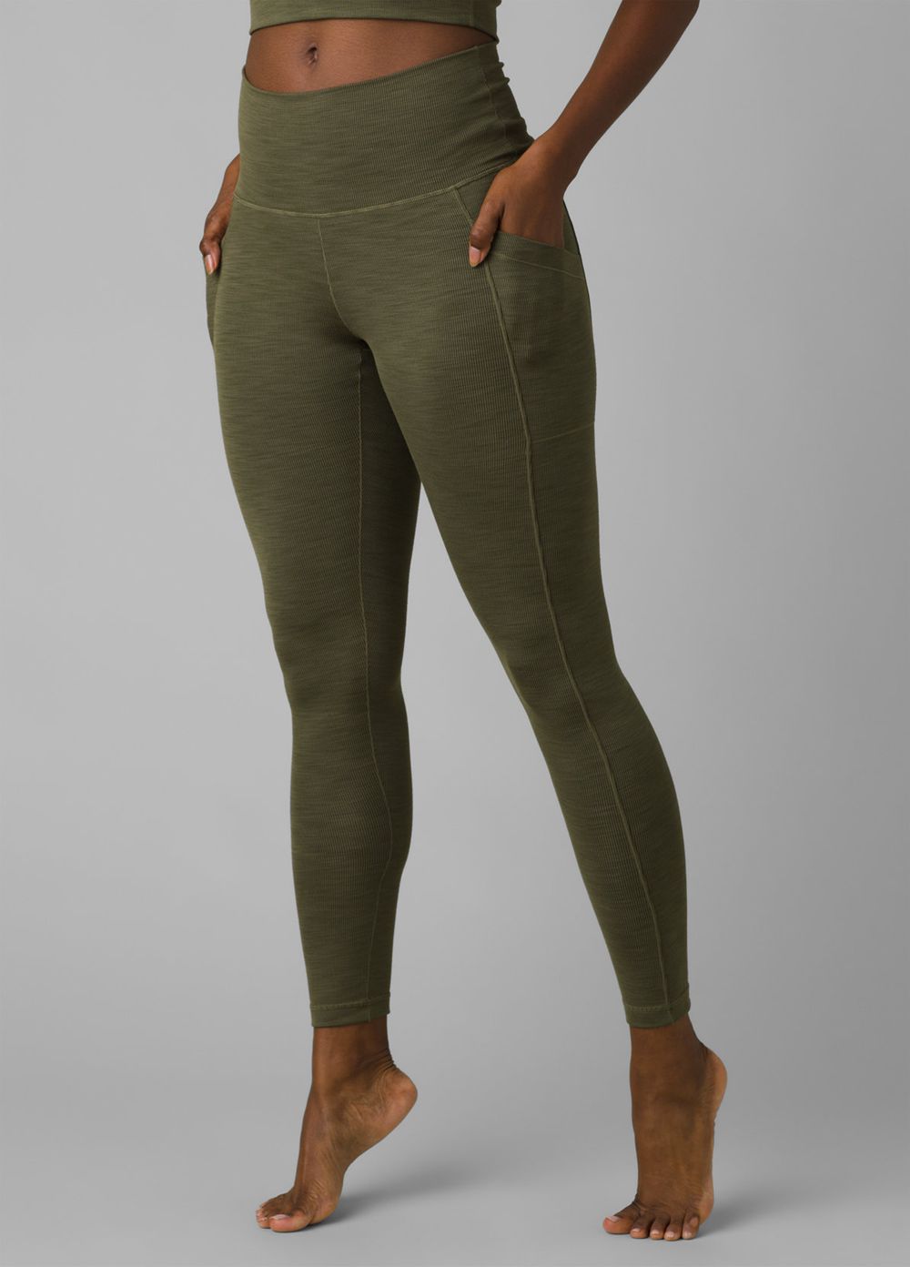 Olive Women's PrAna Becksa 7/8 Leggings | 07925-SGNY