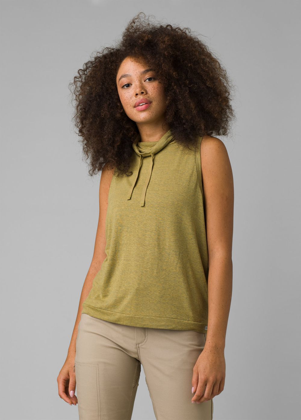 Olive Women's PrAna Cozy Up Barmsee Tank Top | 98036-BVTN