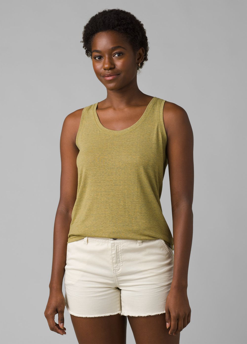 Olive Women's PrAna Cozy Up Tank Top | 56194-OYFW