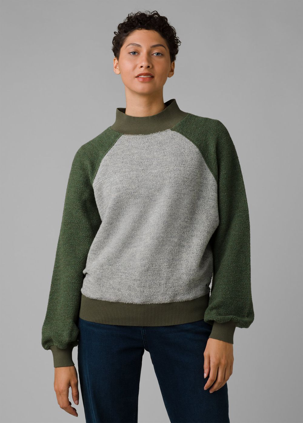 Olive Women's PrAna Flint Brook Pullover | 02379-TWGA