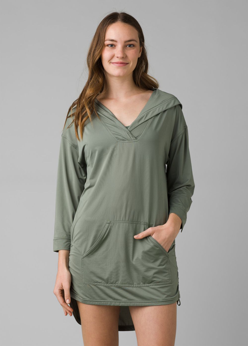 Olive Women's PrAna Mantra Bay Tunic Shirts | 52861-BLTU