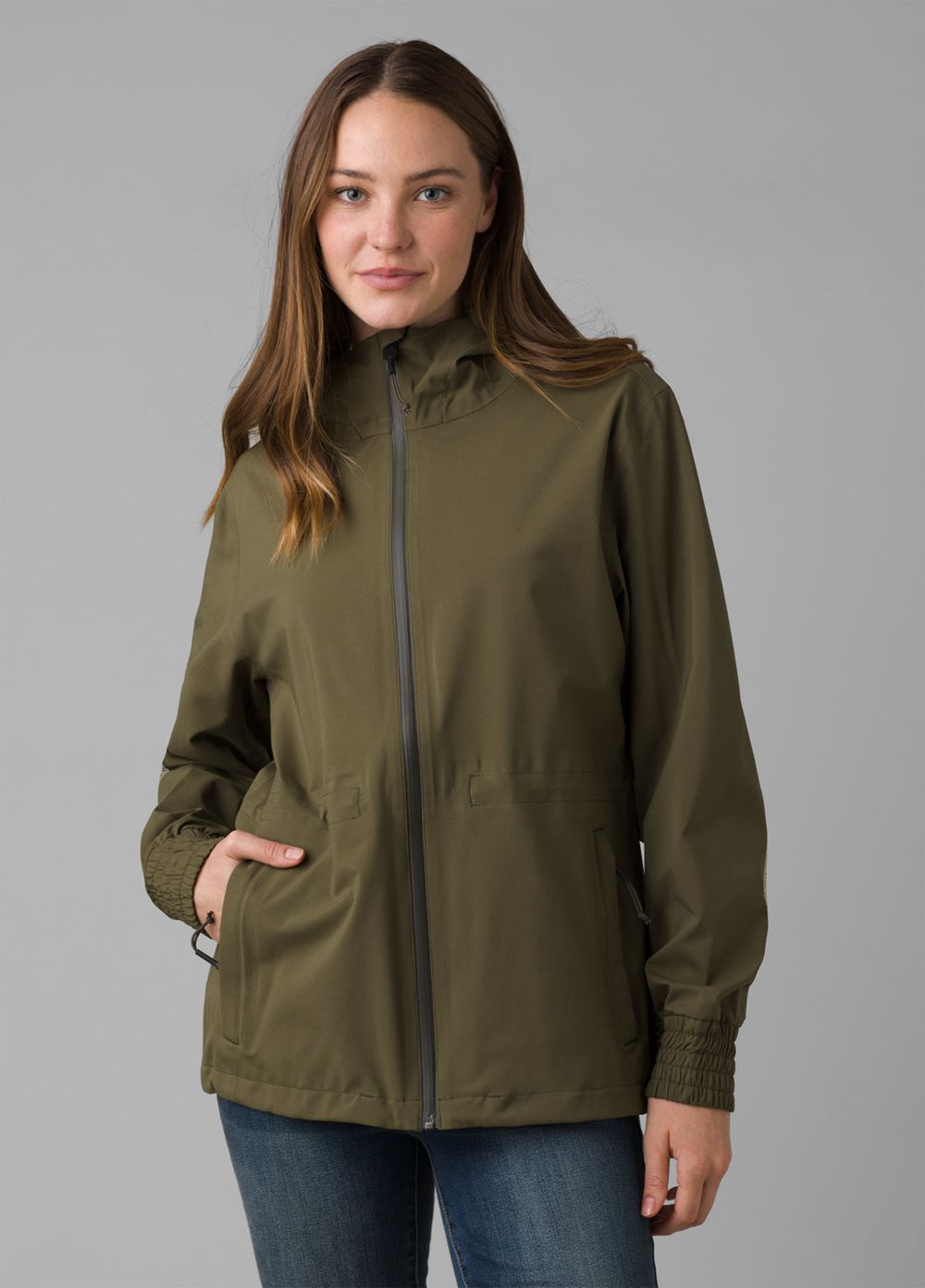 Olive Women's PrAna Othello Falls Jackets | 17629-DJUF