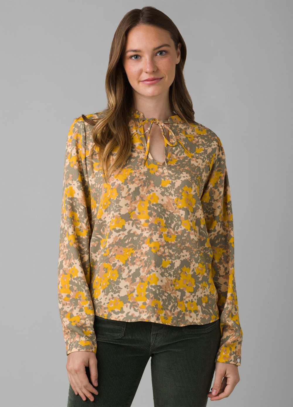 Olive Women's PrAna Wild At Heart Shirts | 51684-HRQY