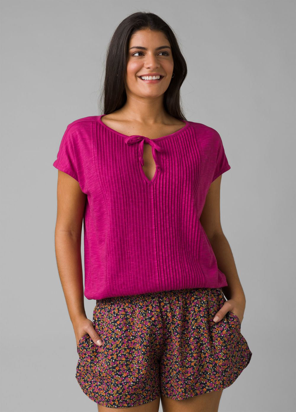 Purple Women's PrAna Ocupas Popover Shirts | 51984-UKFN