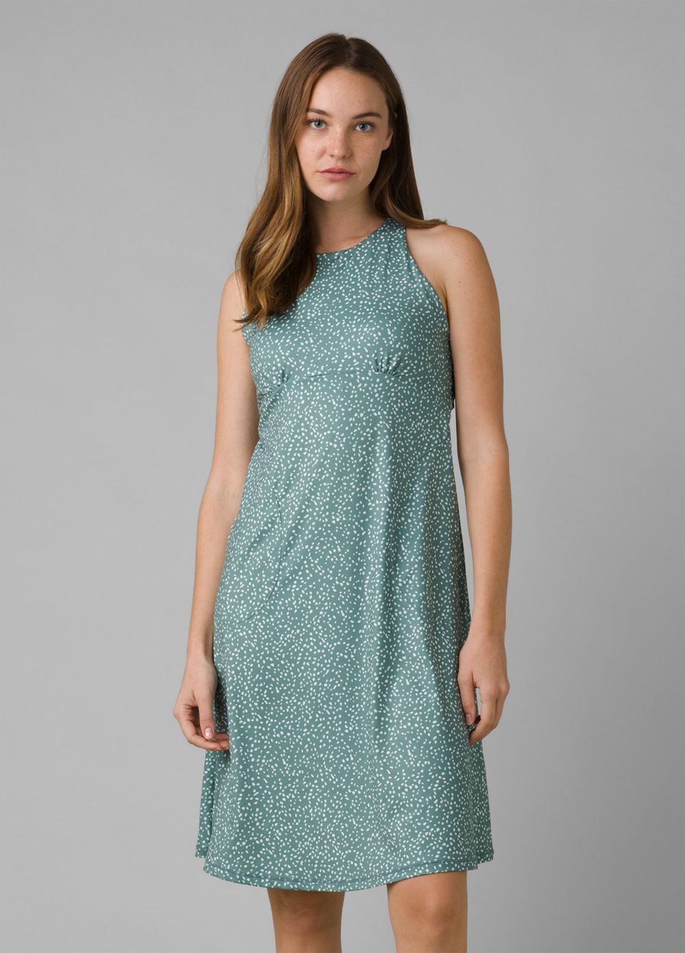 Turquoise Women's PrAna Jewel Lake Dresses | 21634-VIPD